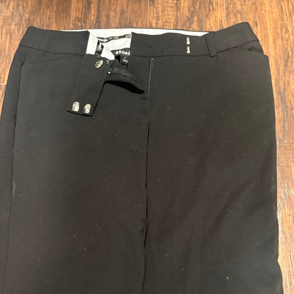 George Men's Classic Black Dress Pants